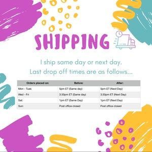 FAST SHIPPING!! 📬📦